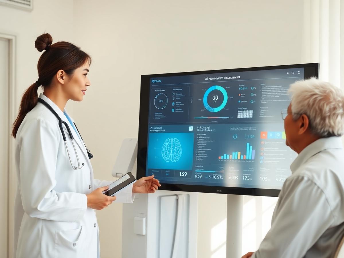 AI 腦健康評估服務示意